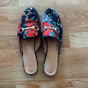 Crushed Velvet Slip-on Flats